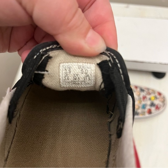 Vans Customs Off The Wall Dog And Car Macaroon Print Shows Size Women 5 Men 3.5 - Picture 6 of 7